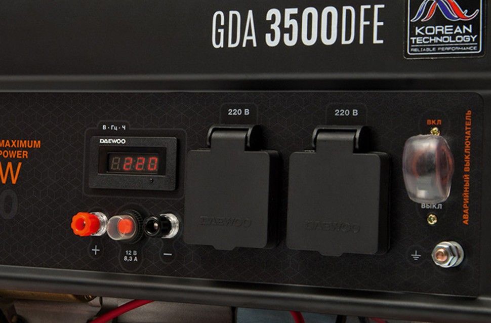 Бензиновый генератор DAEWOO  GDA 3500 DFE
